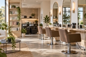 Modern kuaför ve güzellik salonu