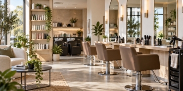 Modern kuaför ve güzellik salonu